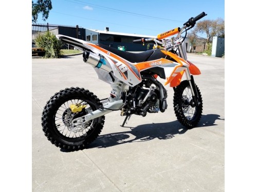 110cc Dirt Bike Trail Pit Bike Motor Electric Start Manual Junior Bike Kid Orange 110cc Dirt Bike Trail Pit Bike Motor Electric Start Manual Junior Bike Kid Orange