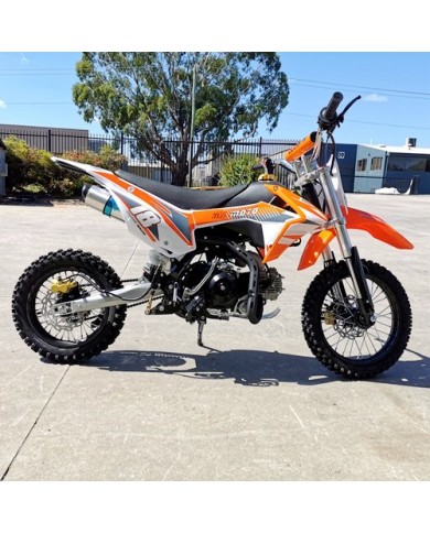 110cc Dirt Bike Trail Pit Bike Motor Electric Start Manual Junior Bike Kid Orange 110cc Dirt Bike Trail Pit Bike Motor Electric Start Manual Junior Bike Kid Orange