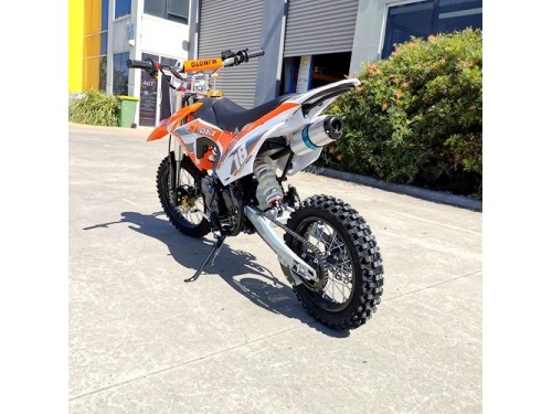 110cc Dirt Bike Trail Pit Bike Motor Electric Start Manual Junior Bike Kid Orange 110cc Dirt Bike Trail Pit Bike Motor Electric Start Manual Junior Bike Kid Orange