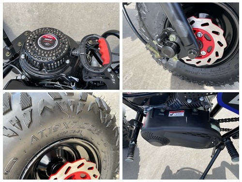 MB200 TrailMaster Hurricane 200X Mini Bike Coleman Full sized Kids Adults Bike RED