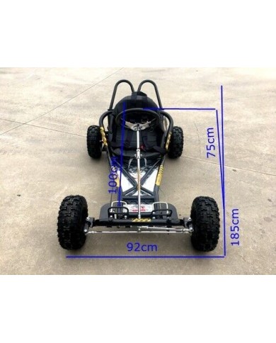 200cc 6.5HP Go Kart Wet Clutch Dune Buggy ATV Quad 4 Stroke Adult/Teen/Kid Sizes  BLUE