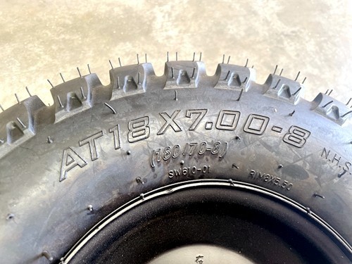 8 inch Wheel Rim Tyre Quad ATV Buggy Gokart 4 Stud Complete Wheel AT 18 X 7.00-8 8 inch Wheel Rim Tyre Quad ATV Buggy Gokart 4 Stud Complete Wheel AT 18 X 7.00-8