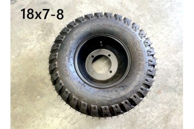 8 inch Wheel Rim Tyre Quad ATV Buggy Gokart 4 Stud Complete Wheel AT 18 X 7.00-8