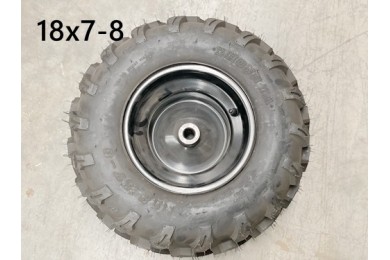 8 inch Complete Wheel Rim Tyre Quad ATV Buggy Gokart 20mm 20 Splines 18x7-8