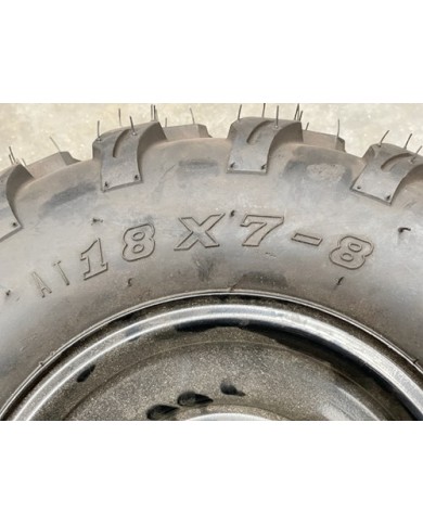 8 inch Complete Wheel Rim Tyre Quad ATV Buggy Gokart 20mm Bearing AT 18x7-8 8 inch Complete Wheel Rim Tyre Quad ATV Buggy Gokart 20mm Bearing AT 18x7-8