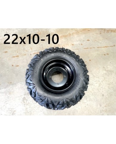 10 inch Complete Wheel Rim Tyre Quad ATV Buggy Gokart 4 Stud 22x10-10 10 inch Complete Wheel Rim Tyre Quad ATV Buggy Gokart 4 Stud 22x10-10