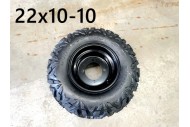 10 inch Complete Wheel Rim Tyre Quad ATV Buggy Gokart 4 Stud 22x10-10