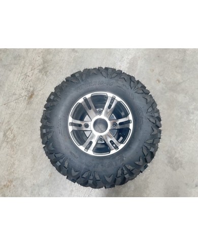 10 inch Complete Wheel Alloy Rim Tyre Quad ATV Buggy Gokart 4 Stud AT22x10-10 10 inch Complete Wheel Alloy Rim Tyre Quad ATV Buggy Gokart 4 Stud AT22x10-10