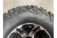 10 inch Complete Wheel Alloy Rim Tyre Quad ATV Buggy Gokart 4 Stud AT22x10-10