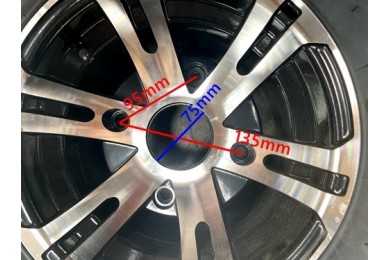 10 inch Complete Wheel Alloy Rim Tyre Quad ATV Buggy Gokart 4 Stud AT22x10-10