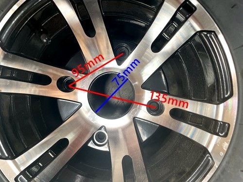 10 inch Complete Wheel Alloy Rim Tyre Quad ATV Buggy Gokart 4 Stud AT22x10-10