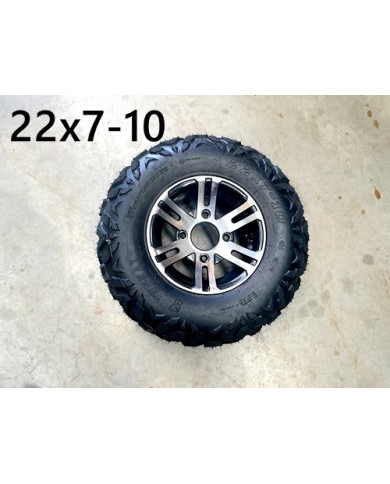 10 inch Complete Wheel Alloy Rim Tyre Quad ATV Buggy Gokart 4 Stud AT21x7-10 10 inch Complete Wheel Alloy Rim Tyre Quad ATV Buggy Gokart 4 Stud AT21x7-10