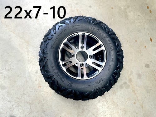 10 inch Complete Wheel Alloy Rim Tyre Quad ATV Buggy Gokart 4 Stud AT21x7-10