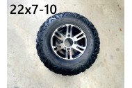 10 inch Complete Wheel Alloy Rim Tyre Quad ATV Buggy Gokart 4 Stud AT21x7-10