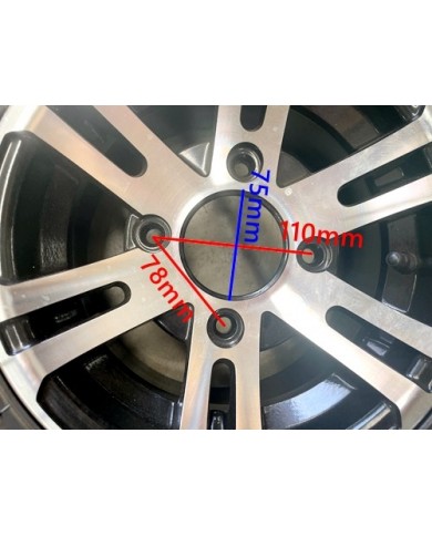 10 inch Complete Wheel Alloy Rim Tyre Quad ATV Buggy Gokart 4 Stud AT21x7-10 10 inch Complete Wheel Alloy Rim Tyre Quad ATV Buggy Gokart 4 Stud AT21x7-10