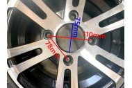 10 inch Complete Wheel Alloy Rim Tyre Quad ATV Buggy Gokart 4 Stud AT21x7-10