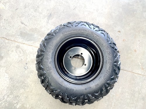 10 inch Complete Wheel Steel Rim Tyre Quad ATV Buggy Gokart 4 Stud AT21x7-10