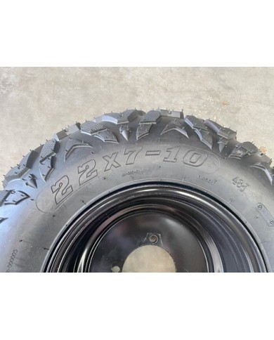 10 inch Complete Wheel Steel Rim Tyre Quad ATV Buggy Gokart 4 Stud AT21x7-10 10 inch Complete Wheel Steel Rim Tyre Quad ATV Buggy Gokart 4 Stud AT21x7-10