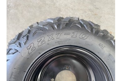 10 inch Complete Wheel Steel Rim Tyre Quad ATV Buggy Gokart 4 Stud AT21x7-10