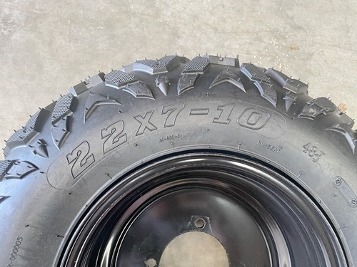 10 inch Complete Wheel Steel Rim Tyre Quad ATV Buggy Gokart 4 Stud AT21x7-10