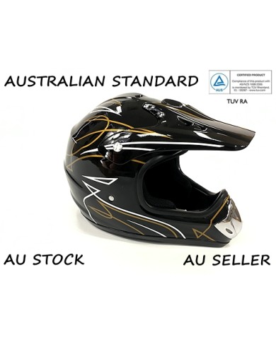 BLACK HELMET ADULT MOTOR BIKE QUAD ATV KART BUGGY AUSTRALIAN STANDARD OFFROAD BLACK HELMET ADULT MOTOR BIKE QUAD ATV KART BUGGY AUSTRALIAN STANDARD OFFROAD