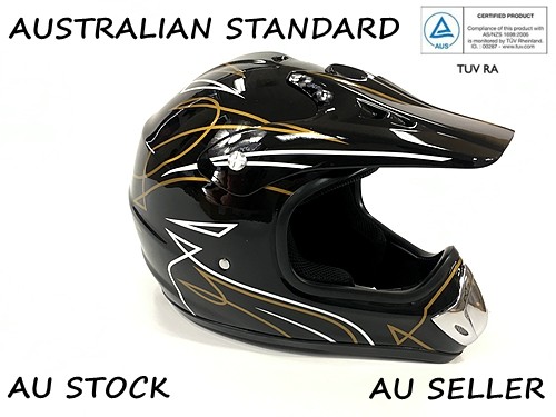 BLACK HELMET ADULT MOTOR BIKE QUAD ATV KART BUGGY AUSTRALIAN STANDARD OFFROAD BLACK HELMET ADULT MOTOR BIKE QUAD ATV KART BUGGY AUSTRALIAN STANDARD OFFROAD