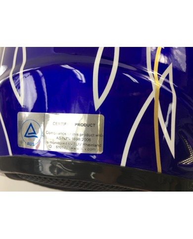 BLUE HELMET ADULT MOTOR BIKE QUAD ATV KART BUGGY AUSTRALIAN STANDARD OFFROAD BLUE HELMET ADULT MOTOR BIKE QUAD ATV KART BUGGY AUSTRALIAN STANDARD OFFROAD