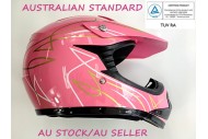 PINK HELMET KIDS MOTOR BIKE QUAD ATV KART BUGGY AUSTRALIAN STANDARD OFFROAD PINK HELMET KIDS MOTOR BIKE QUAD ATV KART BUGGY AUSTRALIAN STANDARD OFFROAD
