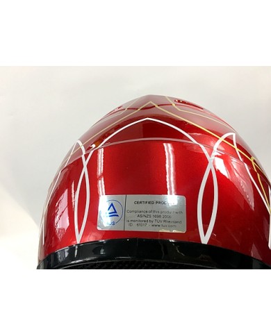 RED HELMET KIDS MOTOR BIKE QUAD ATV KART BUGGY AUSTRALIAN STANDARD OFFROAD RED HELMET KIDS MOTOR BIKE QUAD ATV KART BUGGY AUSTRALIAN STANDARD OFFROAD