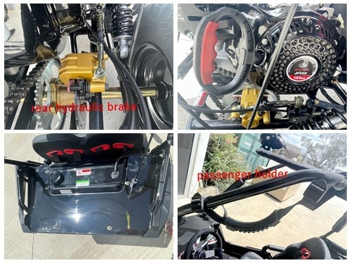 FORZA1 K1 Dune Buggy 163CC 5.5HP Off Road UTV ATV 2 Seater 4 Wheel Go kart REV