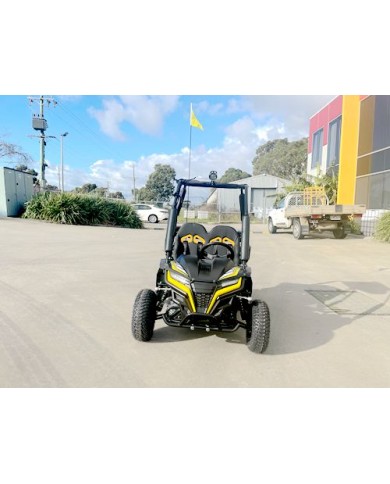 FORZA 1 K1 Dune Buggy 163CC 5.5HP Off Road UTV ATV 2 Seater 4 Wheel Go kart REV Yellow FORZA 1 K1 Dune Buggy 163CC 5.5HP Off Road UTV ATV 2 Seater 4 Wheel Go kart REV Yellow