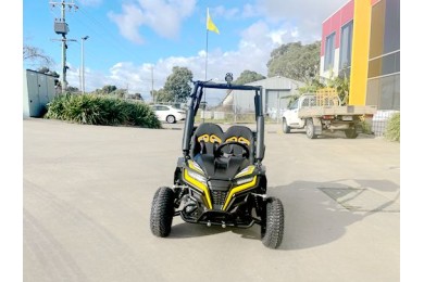 FORZA 1 K1 Dune Buggy 163CC 5.5HP Off Road UTV ATV 2 Seater 4 Wheel Go kart REV Yellow FORZA 1 K1 Dune Buggy 163CC 5.5HP Off Road UTV ATV 2 Seater 4 Wheel Go kart REV Yellow