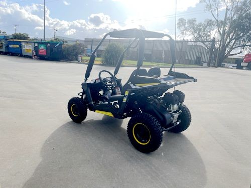 FORZA 1 K1 Dune Buggy 163CC 5.5HP Off Road UTV ATV 2 Seater 4 Wheel Go kart REV Yellow