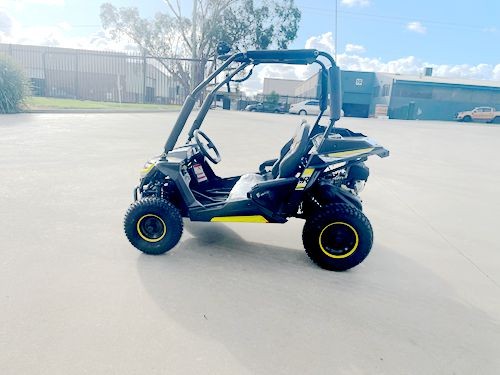 FORZA 1 K1 Dune Buggy 163CC 5.5HP Off Road UTV ATV 2 Seater 4 Wheel Go kart REV Yellow