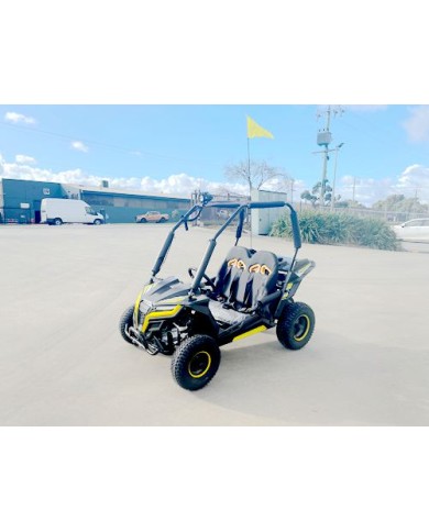 FORZA 1 K1 Dune Buggy 163CC 5.5HP Off Road UTV ATV 2 Seater 4 Wheel Go kart REV Yellow FORZA 1 K1 Dune Buggy 163CC 5.5HP Off Road UTV ATV 2 Seater 4 Wheel Go kart REV Yellow