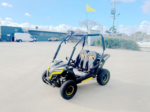 FORZA 1 K1 Dune Buggy 163CC 5.5HP Off Road UTV ATV 2 Seater 4 Wheel Go kart REV Yellow