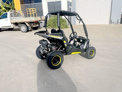 FORZA 1 K1 Dune Buggy 163CC 5.5HP Off Road UTV ATV 2 Seater 4 Wheel Go kart REV Yellow