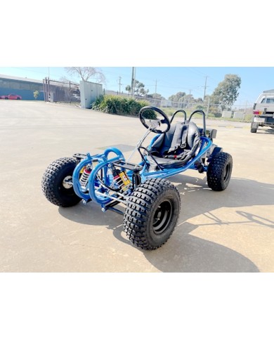OFFROAD 9HP 270CC GO KART SINGLE SEAT ADULT BUGGY QUAD ATV SUSPENSION WET CLUTCH BLUE