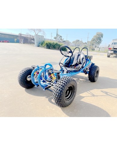 OFFROAD 9HP 270CC GO KART SINGLE SEAT ADULT BUGGY QUAD ATV SUSPENSION WET CLUTCH BLUE