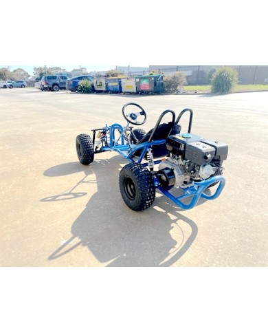 OFFROAD 9HP 270CC GO KART SINGLE SEAT ADULT BUGGY QUAD ATV SUSPENSION WET CLUTCH BLUE