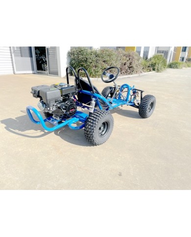 OFFROAD 9HP 270CC GO KART SINGLE SEAT ADULT BUGGY QUAD ATV SUSPENSION WET CLUTCH BLUE