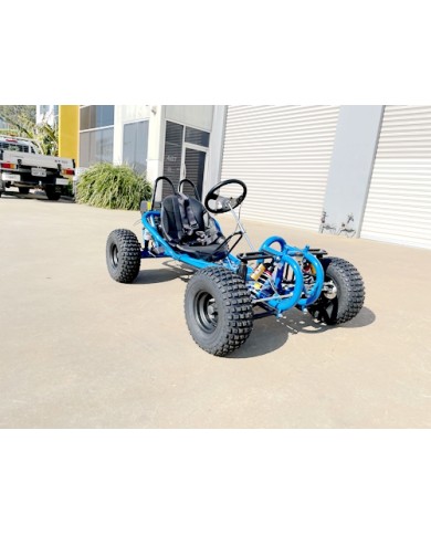 OFFROAD 9HP 270CC GO KART SINGLE SEAT ADULT BUGGY QUAD ATV SUSPENSION WET CLUTCH BLUE
