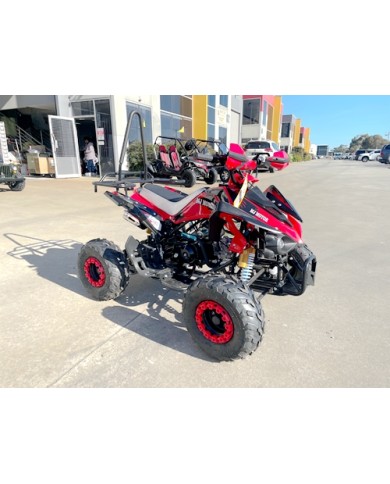 125CC ATV Sport Quad Dirt Bike 4 Wheel Buggy Go kart Rear Rack Semi Auto 3+1 Ranger red 125CC ATV Sport Quad Dirt Bike 4 Wheel Buggy Go kart Rear Rack Semi Auto 3+1 Ranger red