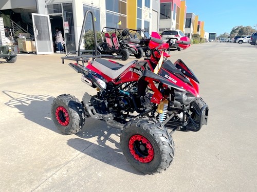 125CC ATV Sport Quad Dirt Bike 4 Wheel Buggy Go kart Rear Rack Semi Auto 3+1 Ranger red 125CC ATV Sport Quad Dirt Bike 4 Wheel Buggy Go kart Rear Rack Semi Auto 3+1 Ranger red