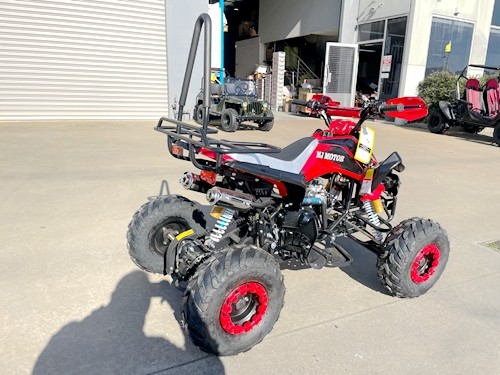 125CC ATV Sport Quad Dirt Bike 4 Wheel Buggy Go kart Rear Rack Semi Auto 3+1 Ranger red 125CC ATV Sport Quad Dirt Bike 4 Wheel Buggy Go kart Rear Rack Semi Auto 3+1 Ranger red
