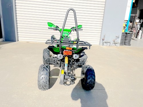 125CC ATV Sport Quad Dirt Bike 4 Wheel Buggy Go kart Rear Rack Semi Auto 3+1 RANGER GREEN