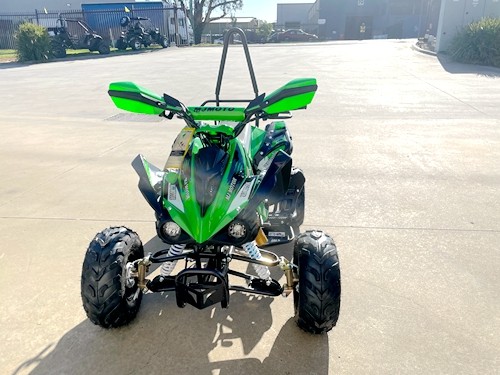 125CC ATV Sport Quad Dirt Bike 4 Wheel Buggy Go kart Rear Rack Semi Auto 3+1 RANGER GREEN