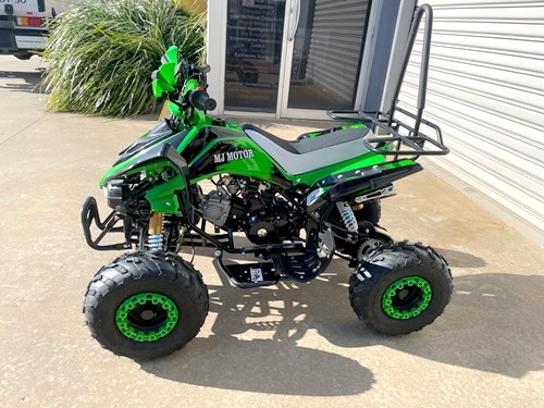 125CC ATV Sport Quad Dirt Bike 4 Wheel Buggy Go kart Rear Rack Semi Auto 3+1 RANGER GREEN