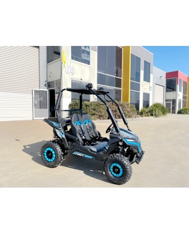 FORZA 1 K1 Dune Buggy 163CC 5.5HP Off Road UTV ATV 2 Seater 4 Wheel Go kart REV BLUE