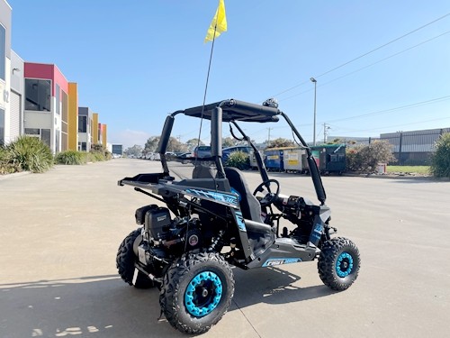 FORZA 1 K1 Dune Buggy 163CC 5.5HP Off Road UTV ATV 2 Seater 4 Wheel Go kart REV BLUE